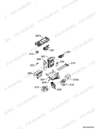 Схема №5 L85370TL с изображением Декоративная панель для стиральной машины Aeg 140037045014
